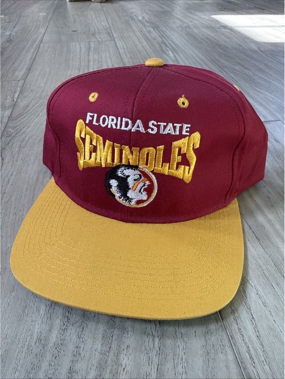 Florida State Seminoles Vintage 2-Tone Team Logo Block Snapback